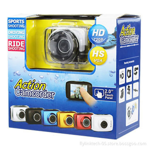 Action 720P mini sports DVR, 10m water-resistant/TF card maximum 32GB/AVI video, 1280 x 720, 30fps